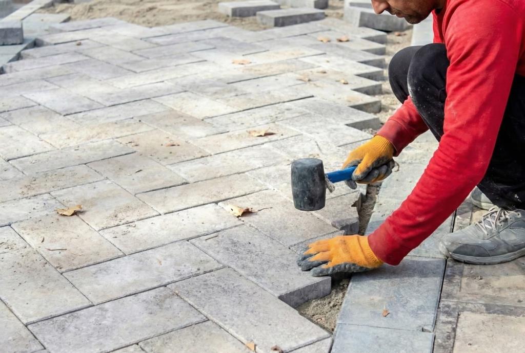 Pflaster- und Plattenarbeiten